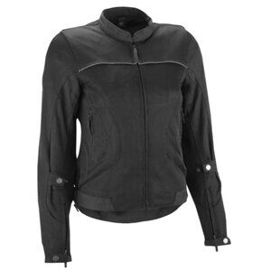 Women's Black Lightweight Jacket w Inside Liner Highway21Aira Motorcycle Jacket